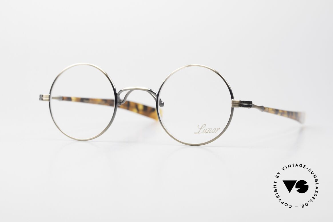Lunor Swing A 31 Round Vintage Brille In Antik Gold AG, Größe: extra small, Passend für Herren und Damen