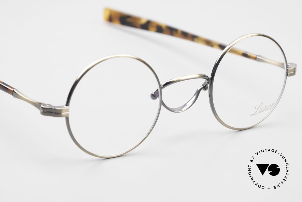 Lunor Swing A 31 Round Vintage Brille In Antik Gold AG, Größe: extra small, Passend für Herren und Damen