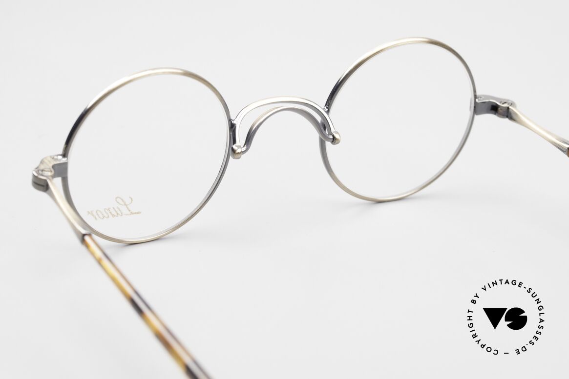 Lunor Swing A 31 Round Vintage Brille In Antik Gold AG, Größe: extra small, Passend für Herren und Damen