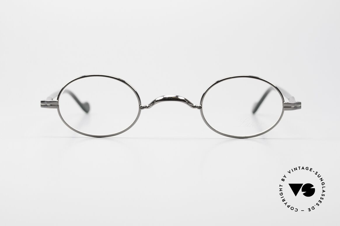 Lunor II A 04 Sehr Kleine Brille Oval Gunmetal, X-kleine ovale Lunor Brille d. alten Lunor "II-A" Serie, Passend für Herren und Damen