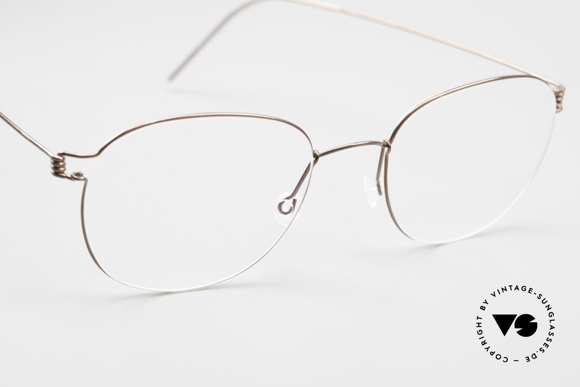 Lindberg Robin Air Titan Rim Eckig Panto Damen & Herren, ungetragenes Einzelstück mit original Lindberg Hart-Etui, Passend für Herren und Damen