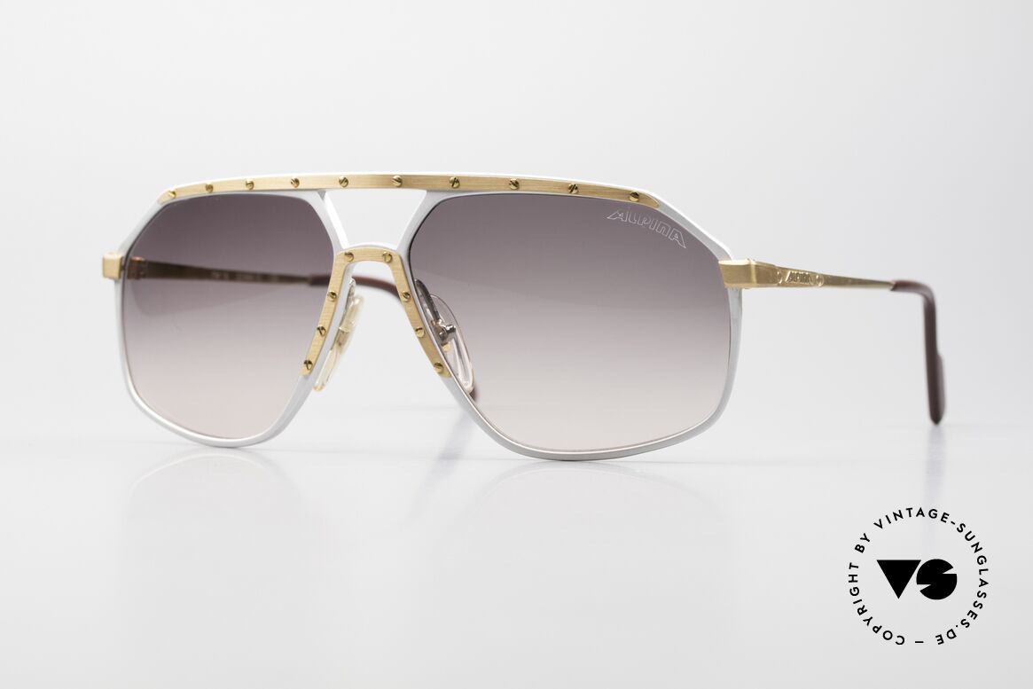 Alpina M6 Alte Vintage Sonnenbrille 80er, legendäre true vintage Sonnenbrille: ALPINA M6, Passend für Herren und Damen
