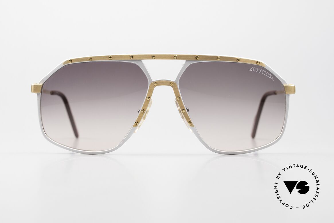 Alpina M6 Alte Vintage Sonnenbrille 80er, West Germany Brille; von 1987 bis 1991 produziert, Passend für Herren und Damen