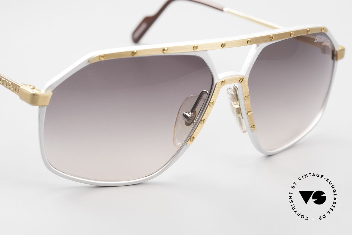 Alpina M6 Alte Vintage Sonnenbrille 80er, ungetragenes Exemplar mit original 80er Verpackung, Passend für Herren und Damen