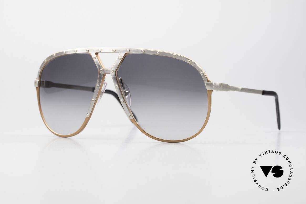 Alpina M1 Antik-Silber Pfirsich Einzelstück, vintage Alpina M1 Sonnenbrille, West Germany, Passend für Herren