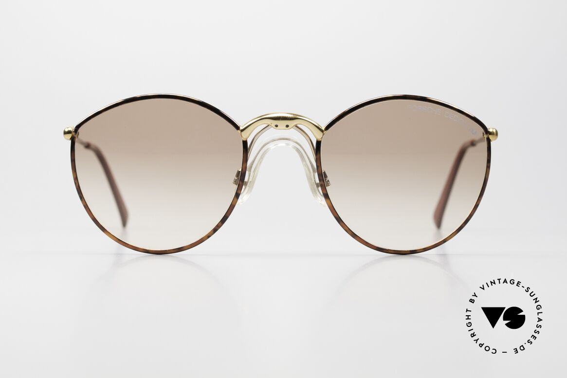 Porsche 5638 - L 90er Sonnenbrille Sattelsteg, hochwertige Metallfassung & anatomischer Sattelsteg, Passend für Herren und Damen