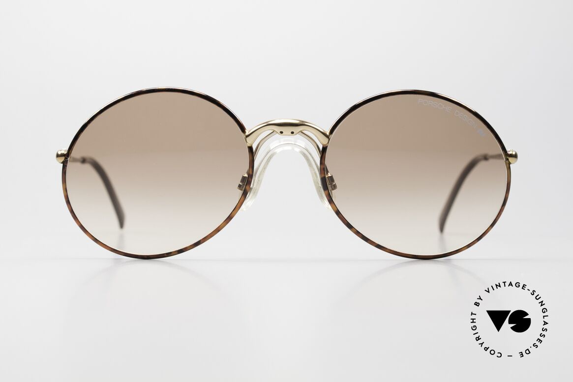 Porsche 5658 - L Runde 90er Sonnenbrille Herren, runde 90er Jahre Porsche Design Luxus-Sonnenbrille, Passend für Herren