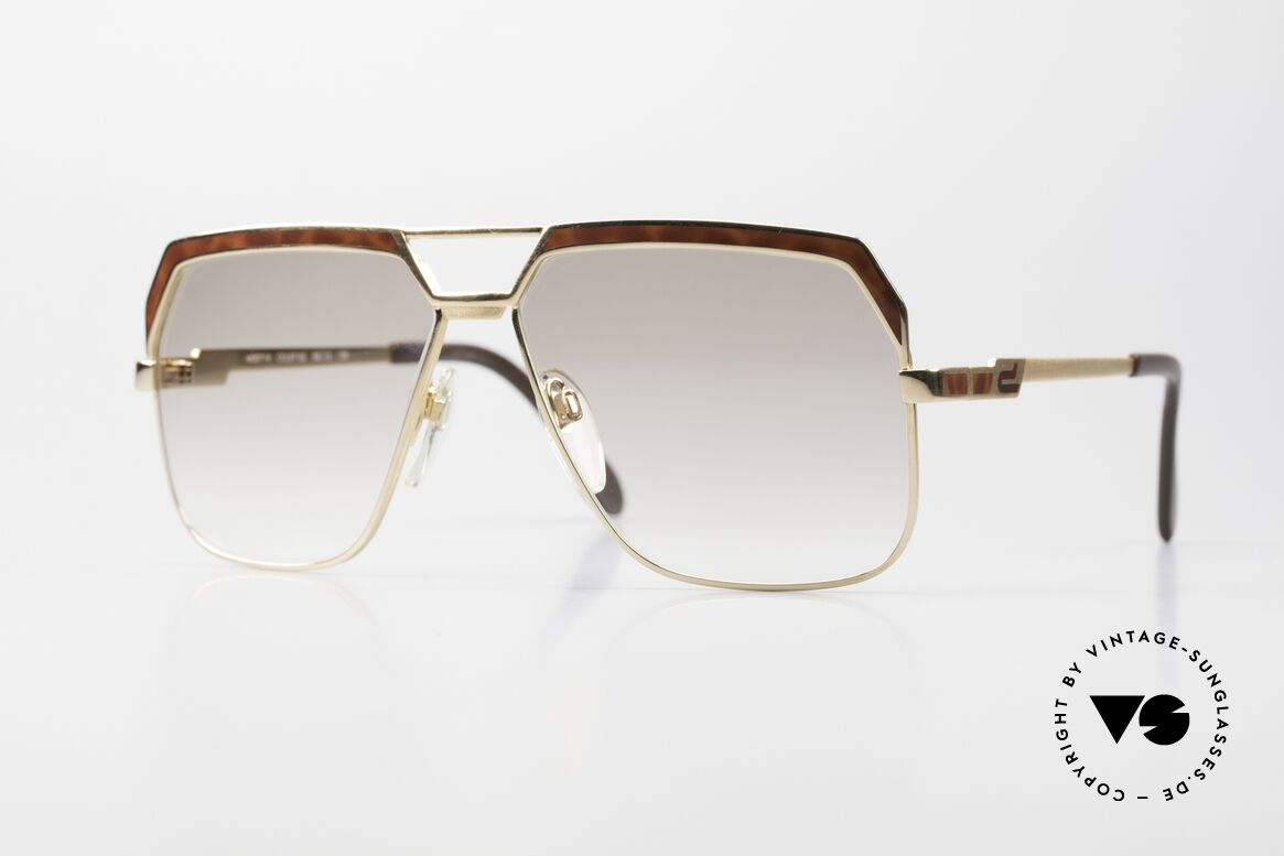 Cazal 719 Rare Alte 80er Brille Vergoldet, 80er CAZAL Modell 719, col. 97/02 in Größe 58-12, Passend für Herren