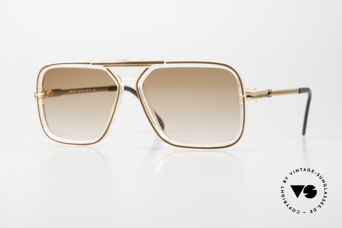 Cazal 630 80er Hip Hop Brille Vergoldet, seltenes Modell der ALTEN CAZAL 600er Serie, Passend für Herren