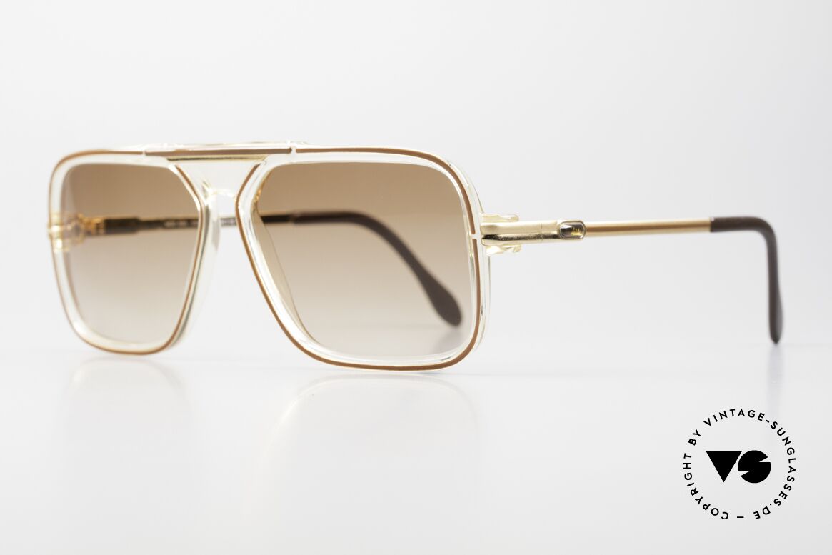 Cazal 630 80er Hip Hop Brille Vergoldet, Bestandteil der US HipHop-Szene in den 80ern, Passend für Herren