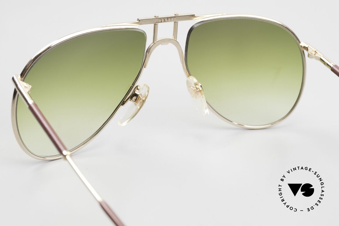 Aigner EA3 Rare 80er Brille Vergoldet Leder, Größe: medium, Passend für Herren