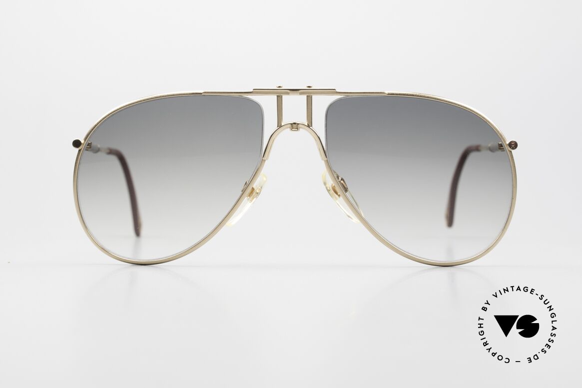 Aigner EA3 Limited 80er Brille Vergoldet, Etienne Aigner EA3 vintage Sonnenbrille von 1988, Passend für Herren