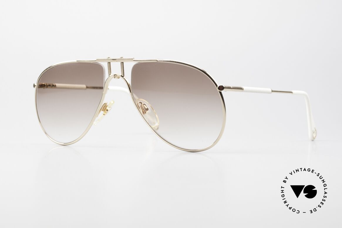 Aigner EA3 Noble 80er Sonnenbrille Leder, Etienne Aigner EA3 vintage Sonnenbrille von 1988, Passend für Herren
