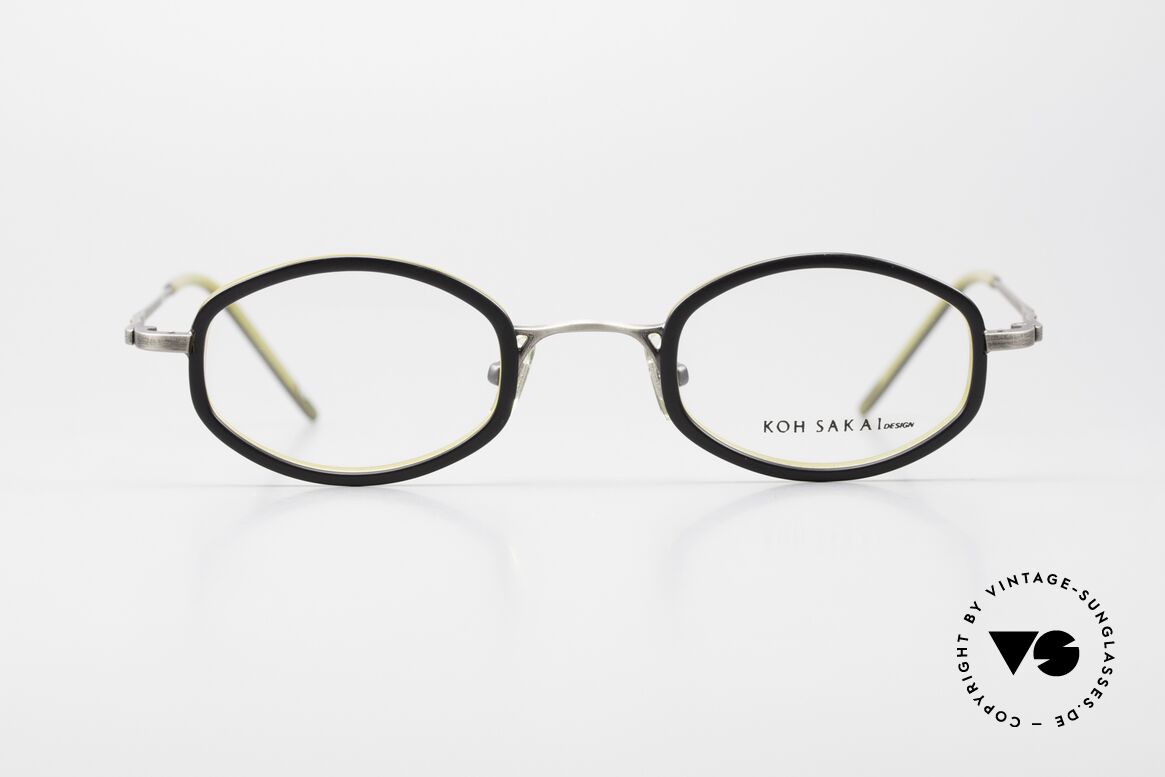 Koh Sakai KS9836 Titanium Brille mit Clip-On, Größe: medium, Passend für Herren und Damen