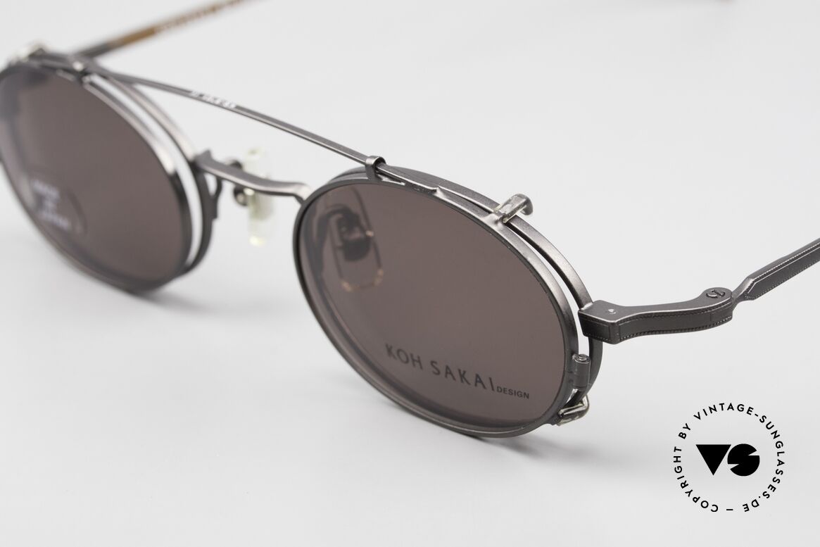 Koh Sakai KS9701 Kleine Titan Fassung mit Clip, Koh Sakai, BADA und OKIO Brillen waren ein Vertrieb, Passend für Herren und Damen