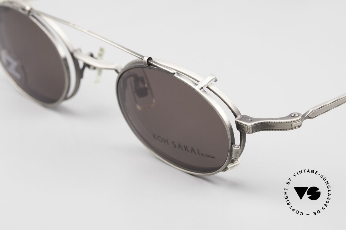 Koh Sakai KS9701 Sonnenclip Brillenfassung 90er, Koh Sakai, BADA und OKIO Brillen waren ein Vertrieb, Passend für Herren und Damen
