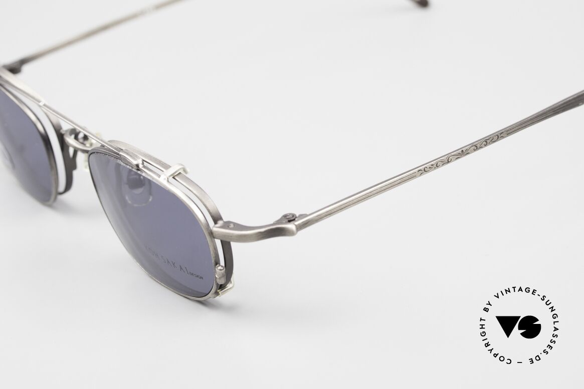 Koh Sakai KS9575 90er Titan Brille Made in Japan, in Los Angeles designed & in Sabae (Japan) produziert, Passend für Herren und Damen