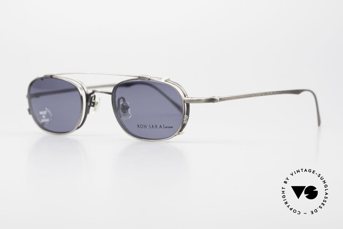 Koh Sakai KS9575 90er Titan Brille Made in Japan, aus dem gleichen Werk wie Oliver Peoples und Eyevan, Passend für Herren und Damen