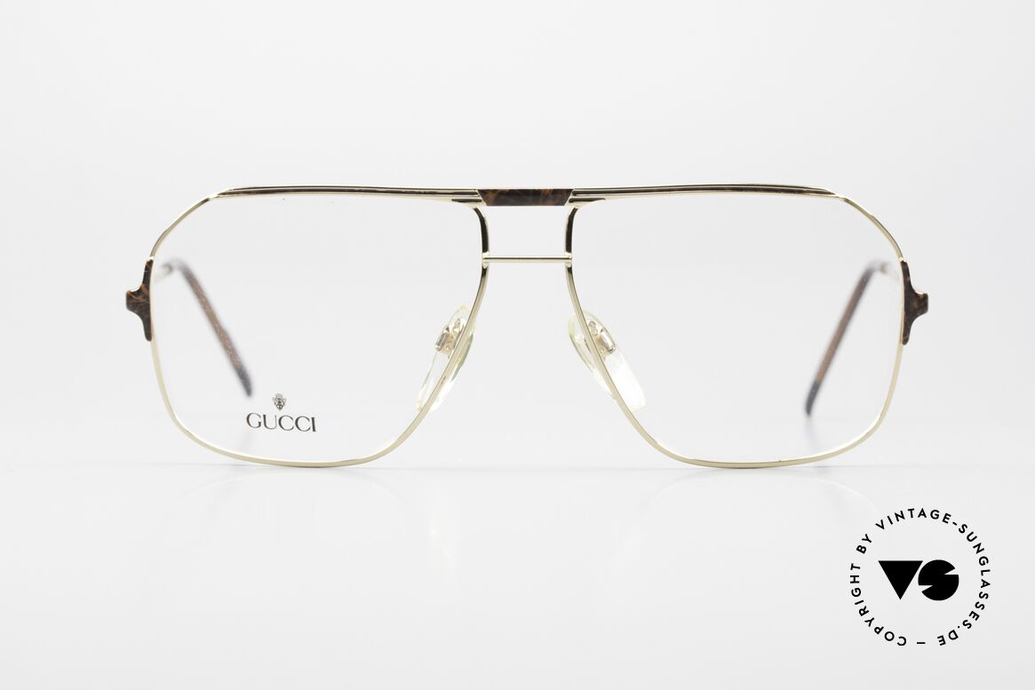 Gucci 1213 Edle 80er Luxus Herren Brille, mondäne vintage Designer-Herrenbrille von GUCCI, Passend für Herren
