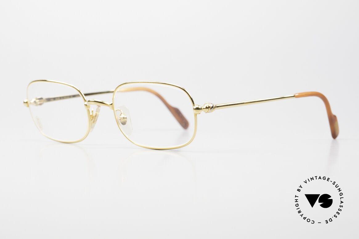 Cartier Deimios Luxus Brillenfassung 90er Small, leichter flexibler Rahmen für höchsten Tragekomfort, Passend für Herren und Damen