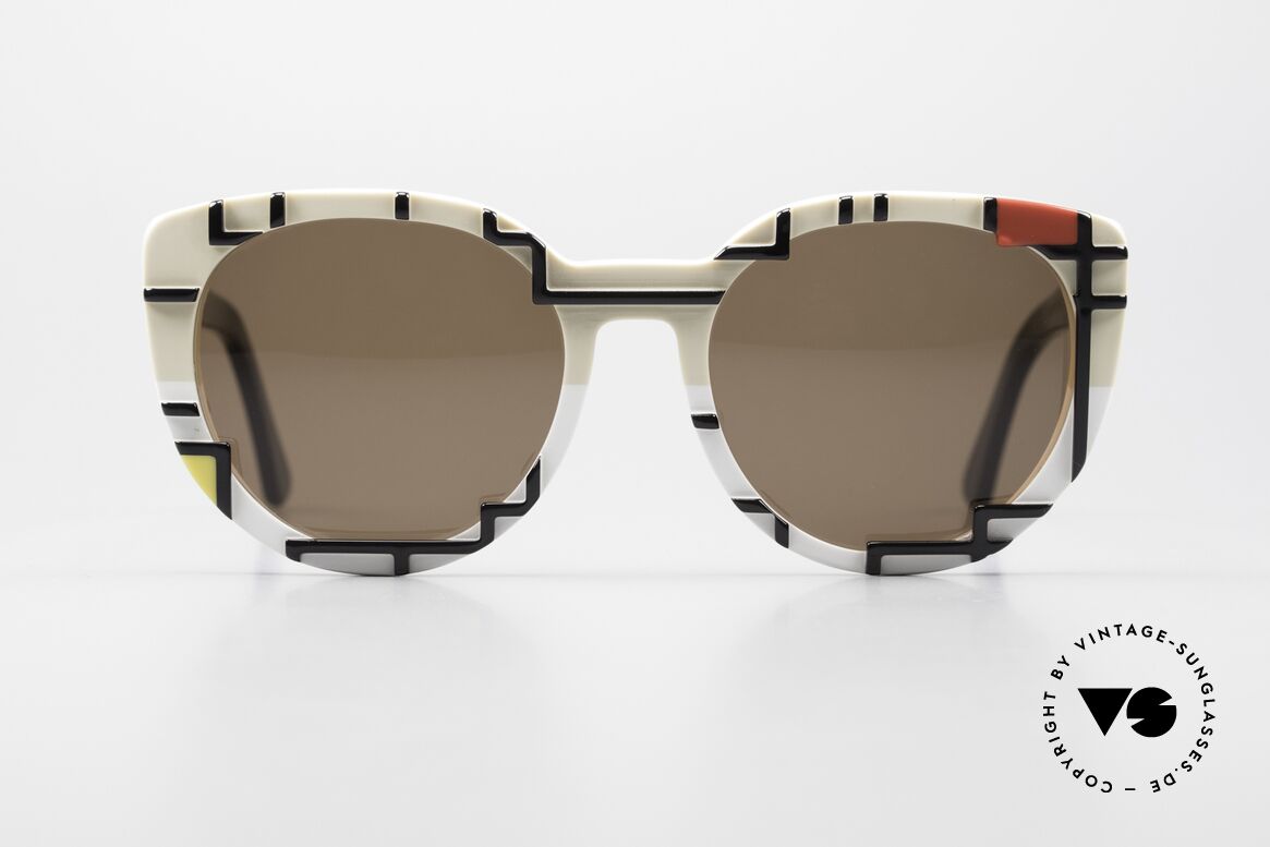 Cutler And Gross 1082 Piet Mondrian Sonnenbrille, Cutler & Gross Sonnenbrille Modell 1082 in Gr. 54-18, Passend für Damen