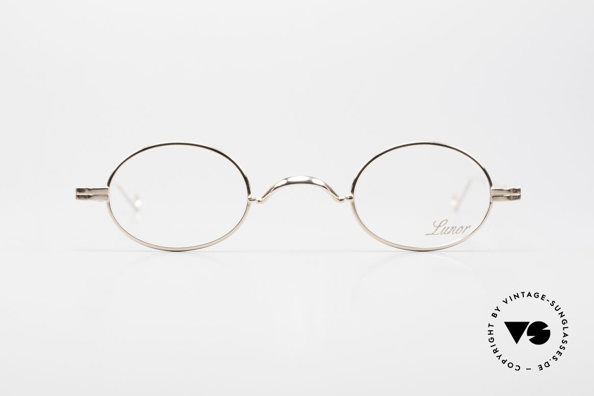 Lunor II 04 Limited Rose Gold Brille XS Oval, limited Rosé-Gold Rahmen (glänzt dadurch wärmer), Passend für Herren und Damen