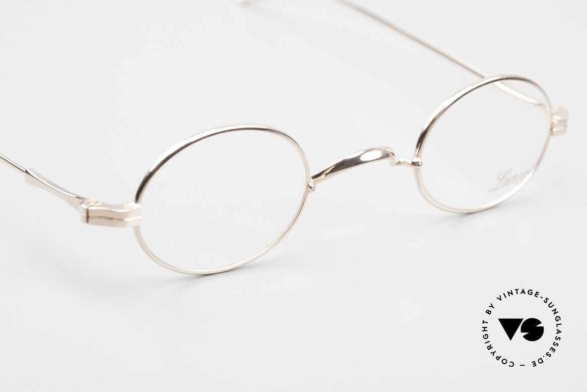 Lunor II 04 Limited Rose Gold Brille XS Oval, altes, ungetragenes LUNOR Original mit dem W-Steg, Passend für Herren und Damen