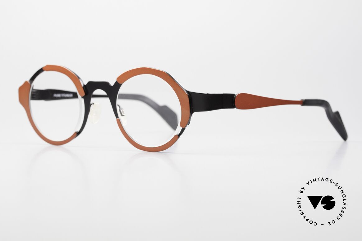 Theo Belgium Eye-Witness UC Designerbrille Damen & Herren, in Wirklichkeit raffiniert gemacht; echte Designerbrille!, Passend für Herren und Damen
