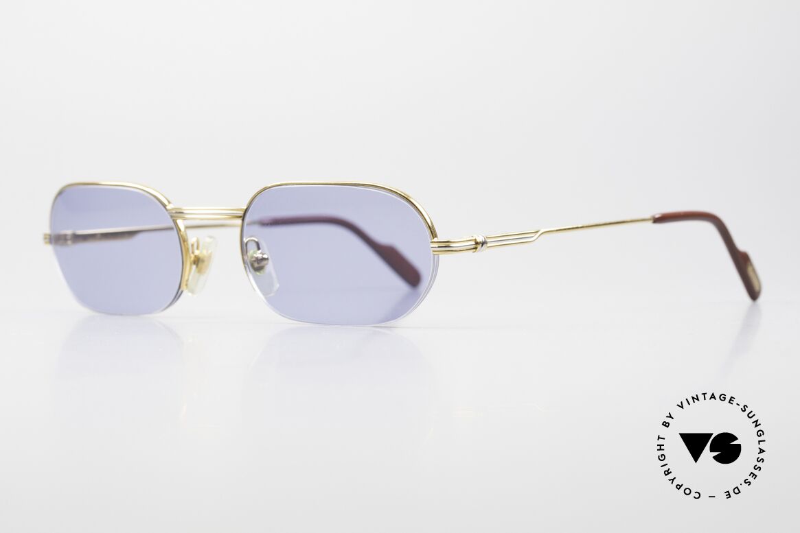 Cartier Ascot Rahmenlose Luxus Sonnenbrille, "Ascot" benannt nach der britischen Pferderennstrecke, Passend für Herren und Damen