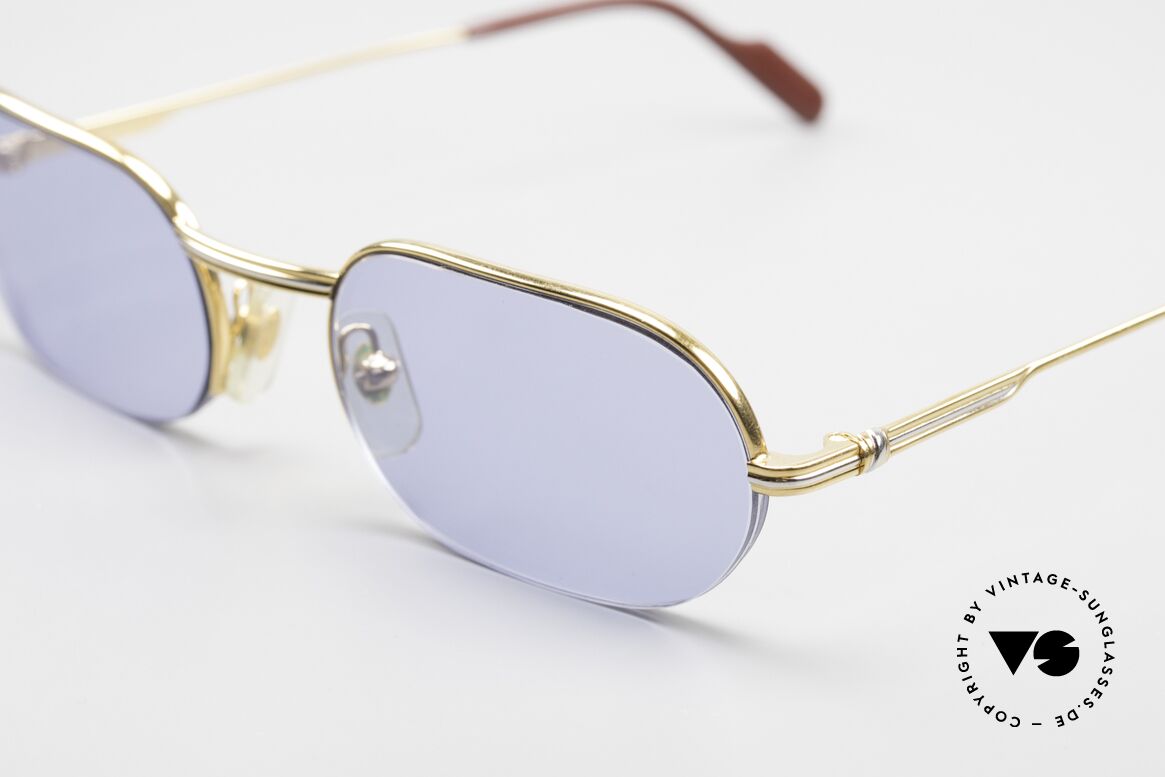 Cartier Ascot Rahmenlose Luxus Sonnenbrille, ein kostbares Original der späten 90er, Gr. 53/20, 130, Passend für Herren und Damen