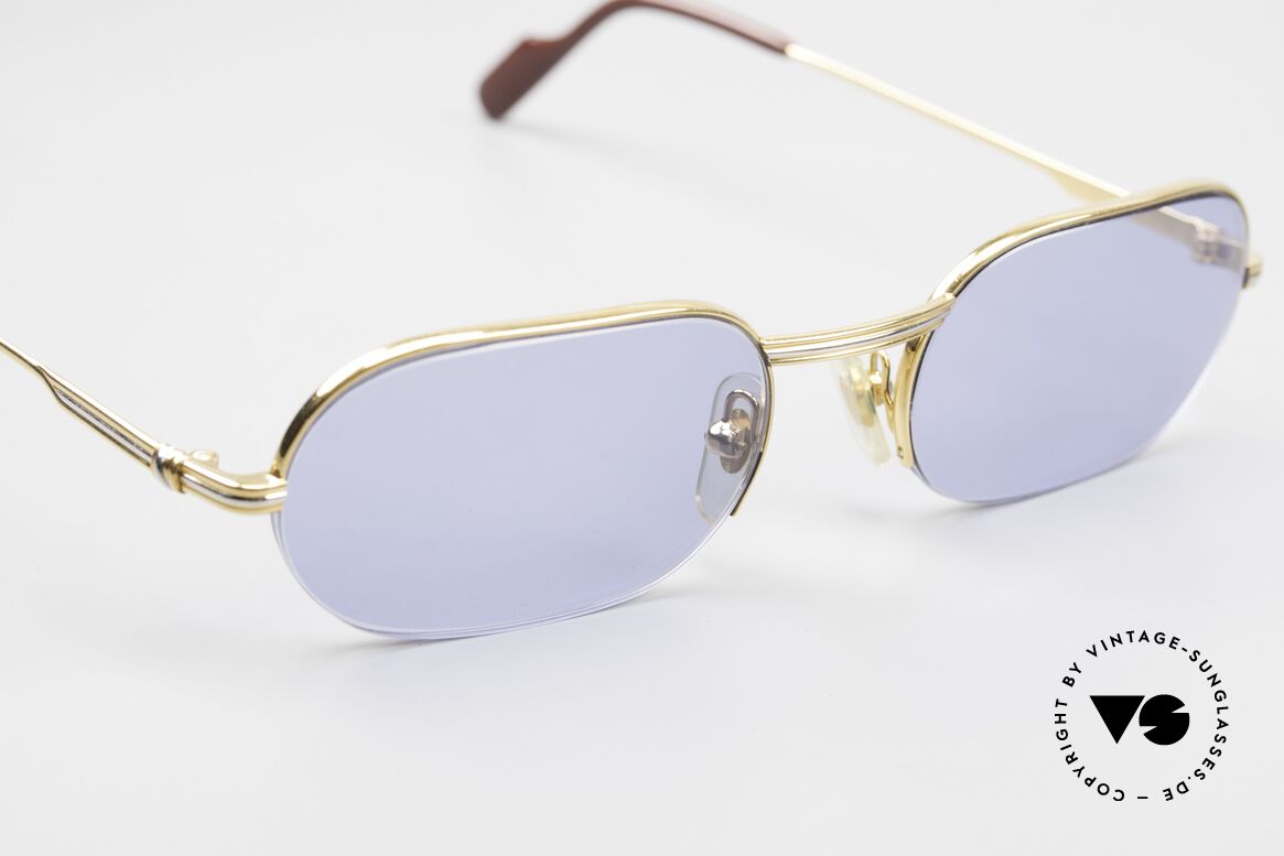 Cartier Ascot Rahmenlose Luxus Sonnenbrille, 2. hand Modell; neuwertiger Zustand mit CHANEL Etui, Passend für Herren und Damen