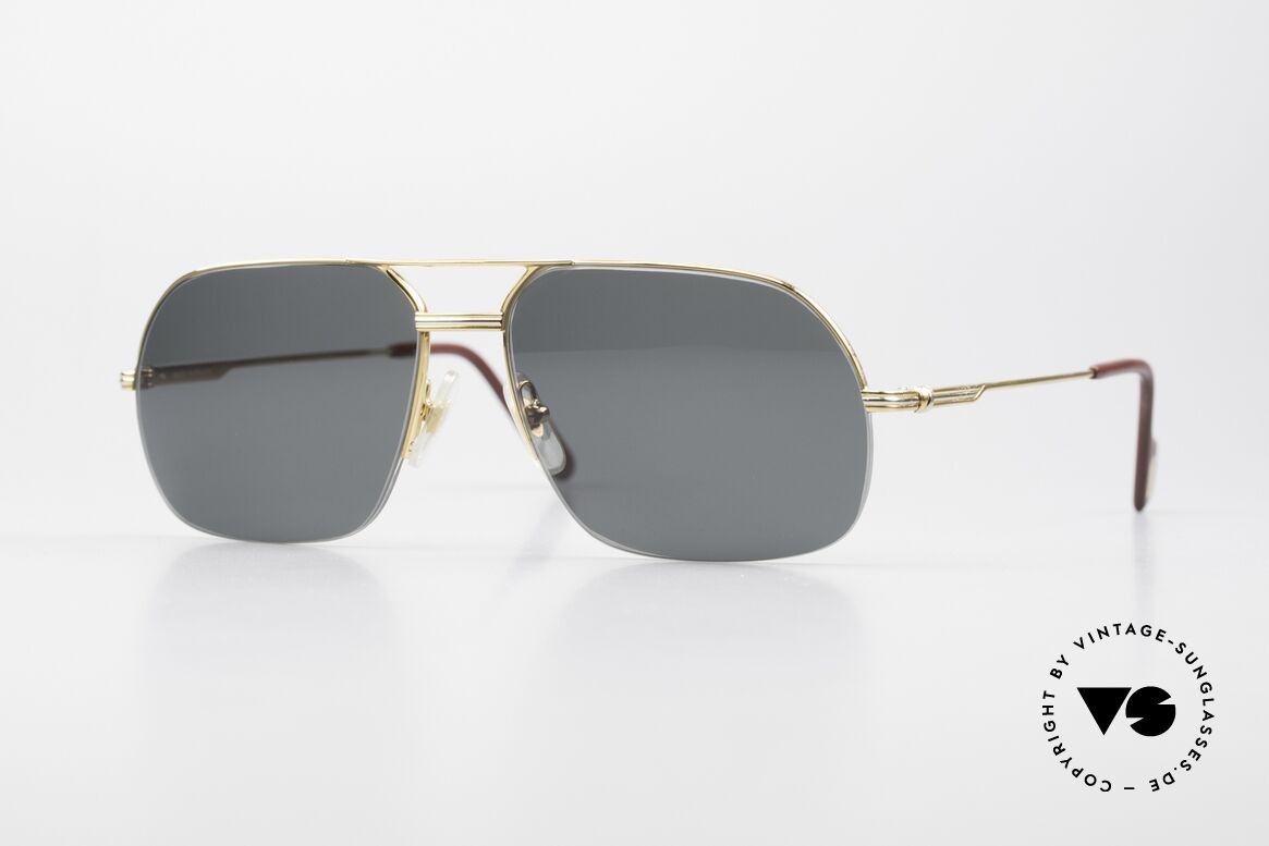 Cartier Orsay Halbrand Luxus Sonnenbrille, markante Cartier Sonnenbrille; Größe 58°15, 135, Passend für Herren