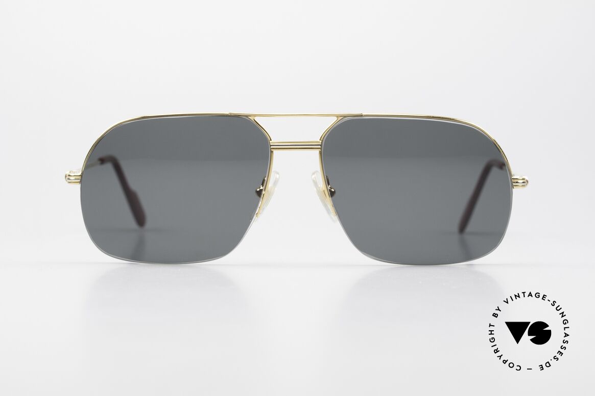 Cartier Orsay Halbrand Luxus Sonnenbrille, Modell aus der Cartier 'Semi-Rimless' Collection, Passend für Herren