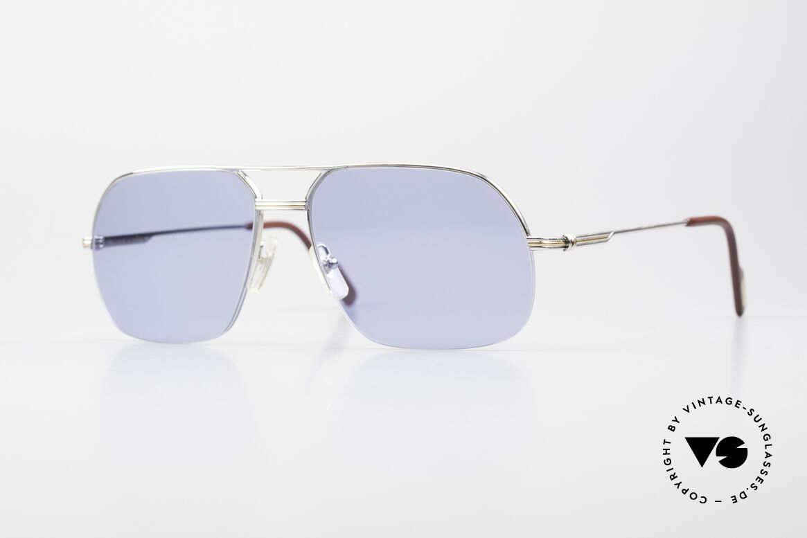 Cartier Orsay 90er Platin Luxus Sonnenbrille, markante Cartier Sonnenbrille; Größe 58°15, 135, Passend für Herren