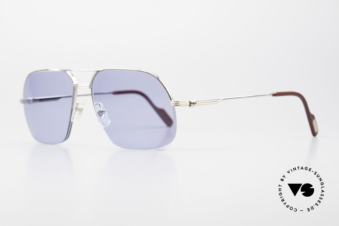 Cartier Orsay 90er Platin Luxus Sonnenbrille, edle Platin-Edition: Fassung mit Platin-Legierung, Passend für Herren