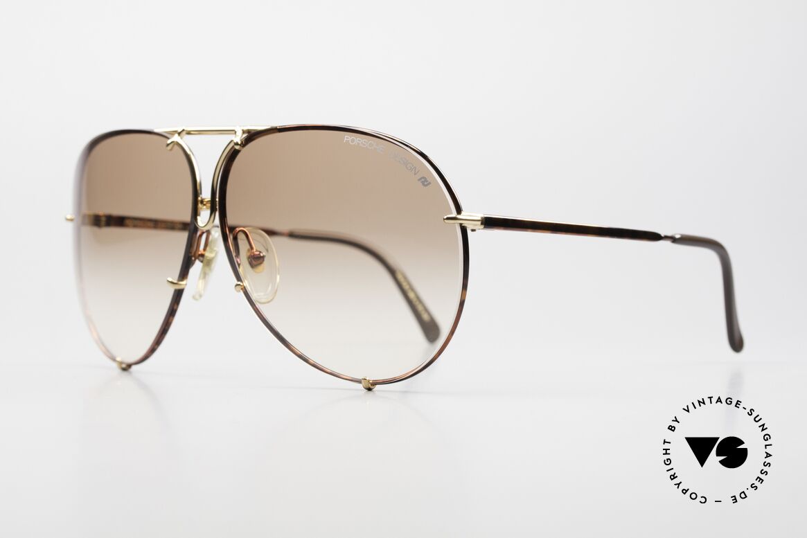 Porsche 5623 Johnny Depp Filmsonnenbrille, die 80er Legende mit den auswechselbaren Gläsern, Passend für Herren und Damen