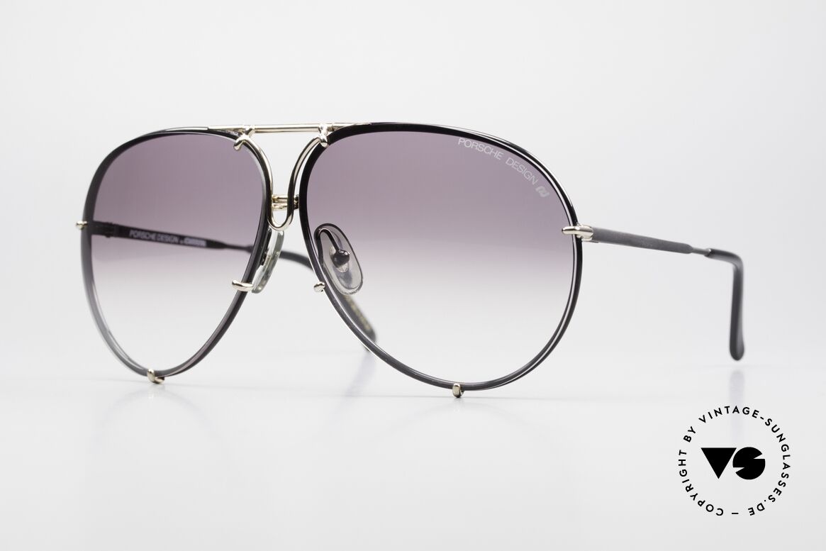 Porsche 5623 80er Brille Mit Wechselgäsern, Porsche Design by Carrera Sonnenbrille, Mod. 5623, Passend für Herren und Damen