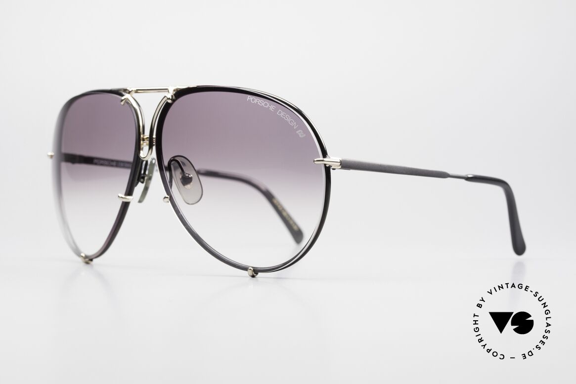 Porsche 5623 80er Brille Mit Wechselgäsern, die 80er Legende mit den auswechselbaren Gläsern, Passend für Herren und Damen