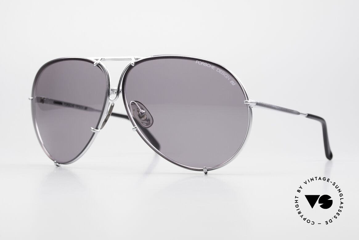 Porsche 5621 Ultra Seltene Titanium Version, ungetragen, Einzelstück mit Wechselgläsern & Etui, Passend für Herren