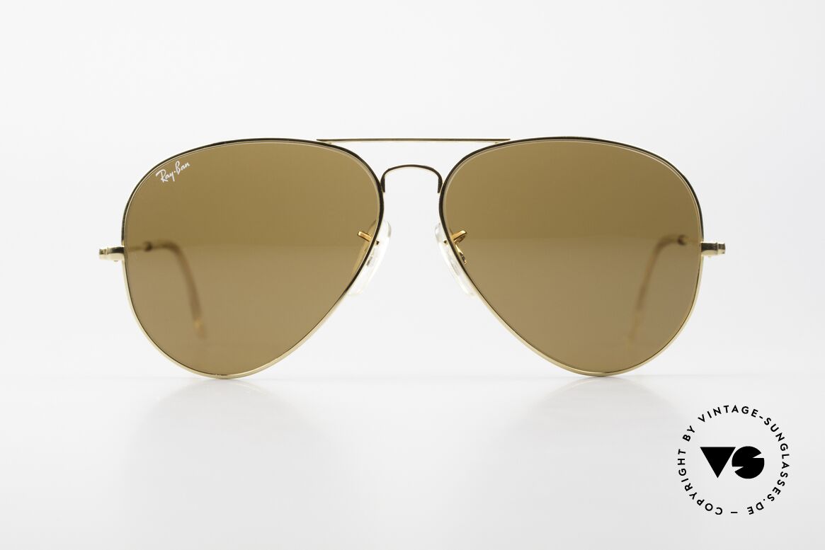 Ray Ban Large Metal II Alte B&L USA Sonnenbrille, die Pilotenbrille schlechthin in Größe 62/14 large, Passend für Herren