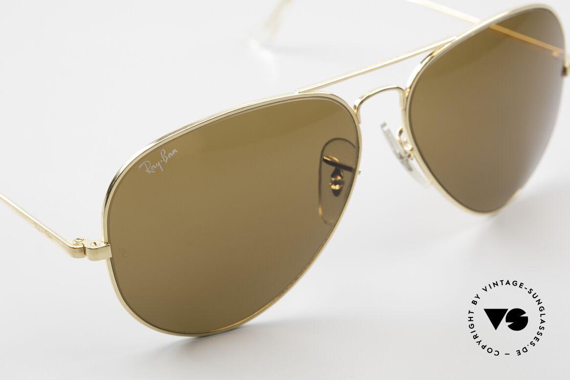 Ray Ban Large Metal II Alte B&L USA Sonnenbrille, TOP-Verarbeitung mit der bekannten B&L Gravur, Passend für Herren