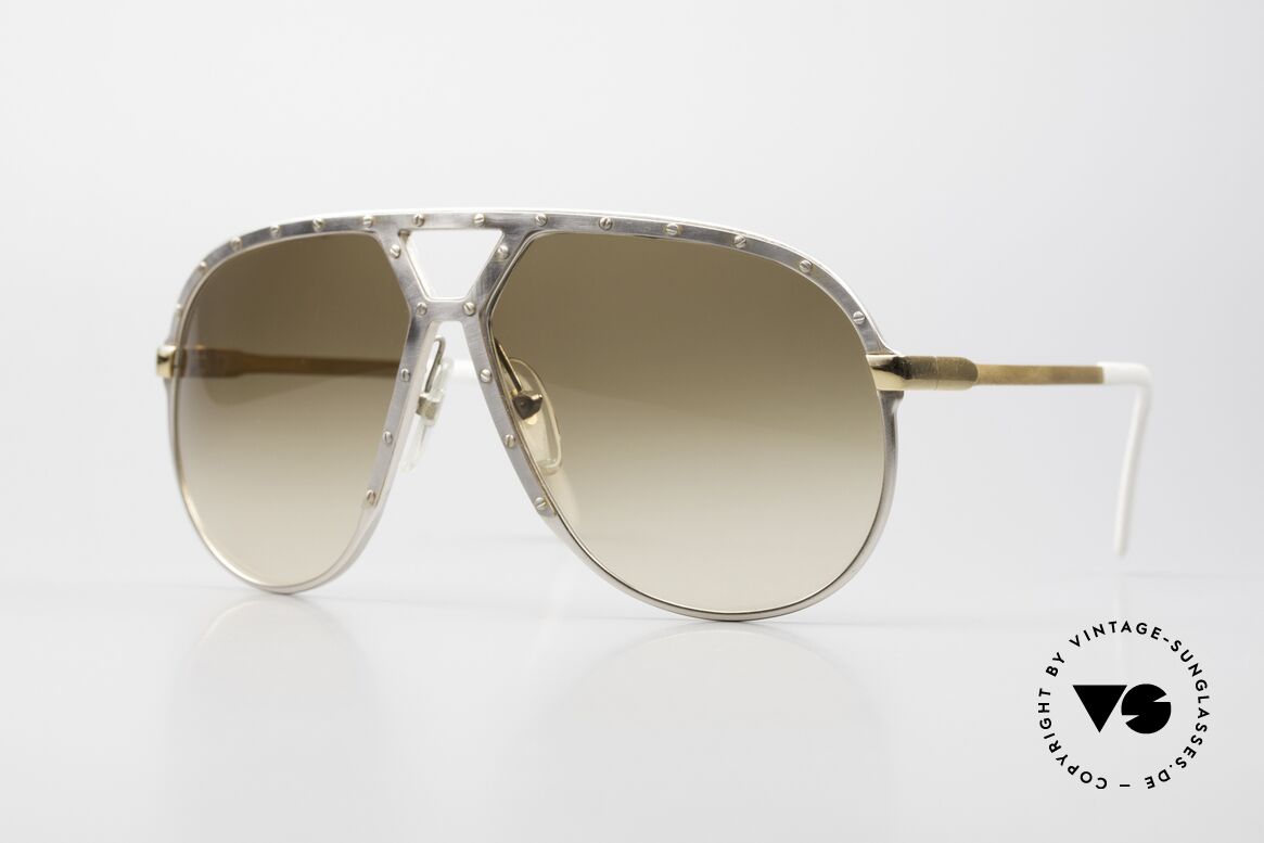 Alpina M1 Einzelstück Antik-Silber Gold, vintage Alpina M1 Sonnenbrille, West Germany, Passend für Herren