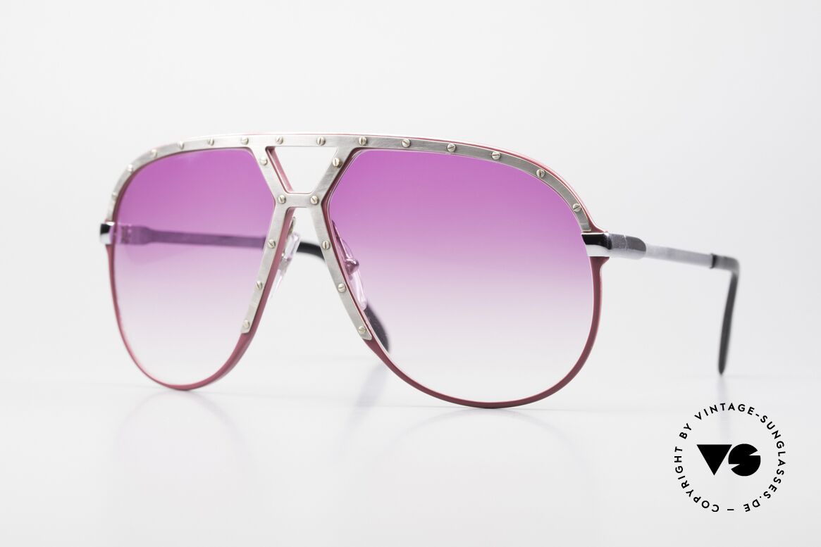 Alpina M1 Einzelstück In Pink Verlauf, alte 80er Alpina M1 Sonnenbrille, West Germany, Passend für Herren und Damen