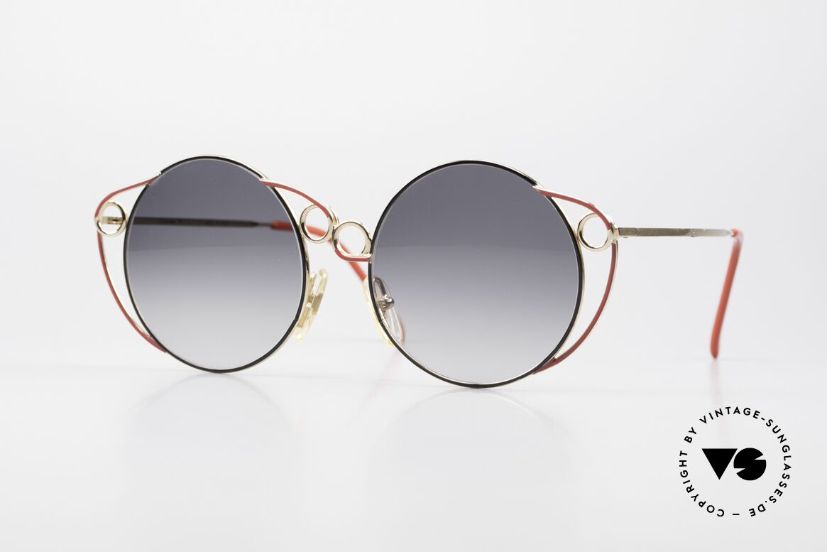 Casanova RC1 Kunstsonnenbrille für Damen, kunstvolle Casanova Sonnenbrille von ca. 1985, Passend für Damen