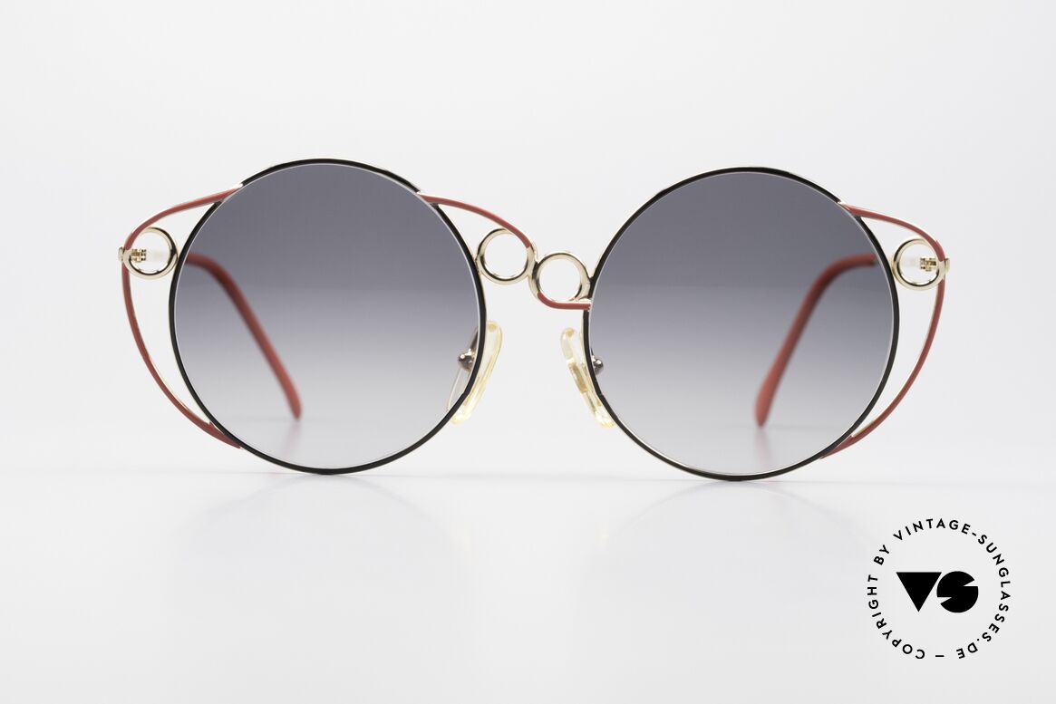 Casanova RC1 Kunstsonnenbrille für Damen, Gläser klassisch grau-Verlauf (100% UV Schutz), Passend für Damen