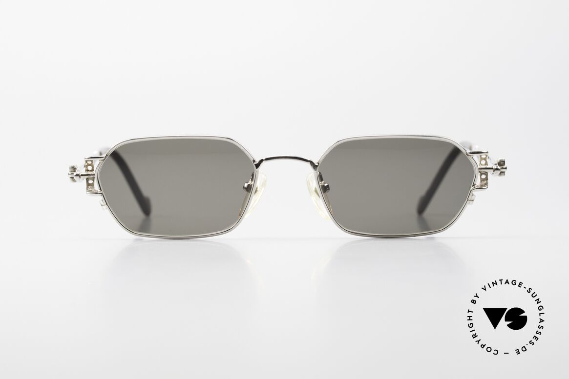 Jean Paul Gaultier 56-0005 Echt 90er Vintage Sonnenbrille, markante Jean Paul Gaultier Designer-Sonnenbrille, Passend für Herren und Damen