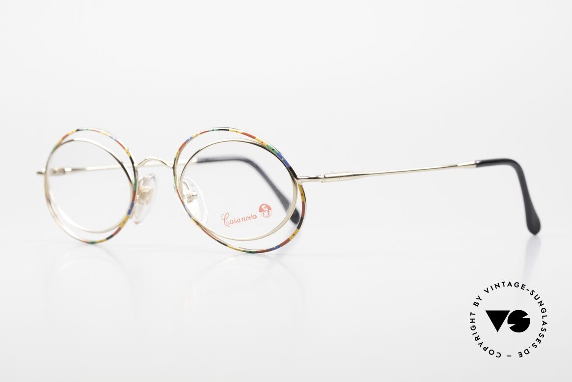 Casanova LC16 Verrückte Brillenfassung Bunt, tolles Zusammenspiel: Farbe, Form und Funktionalität, Passend für Damen