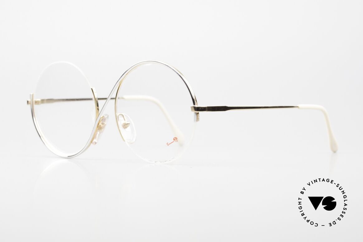 Casanova FC9 Kunstvolle Vintage Brille 80er, ungetragenes Einzelstück; true vintage NOS + Etui, Passend für Damen