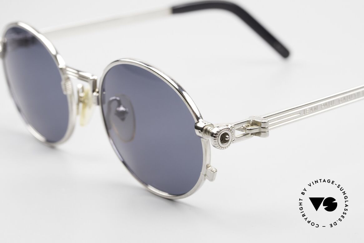 Jean Paul Gaultier 56-4178 Runde Industrial Vintage Brille, extrem selten & inzwischen von einigen Promis getragen, Passend für Herren
