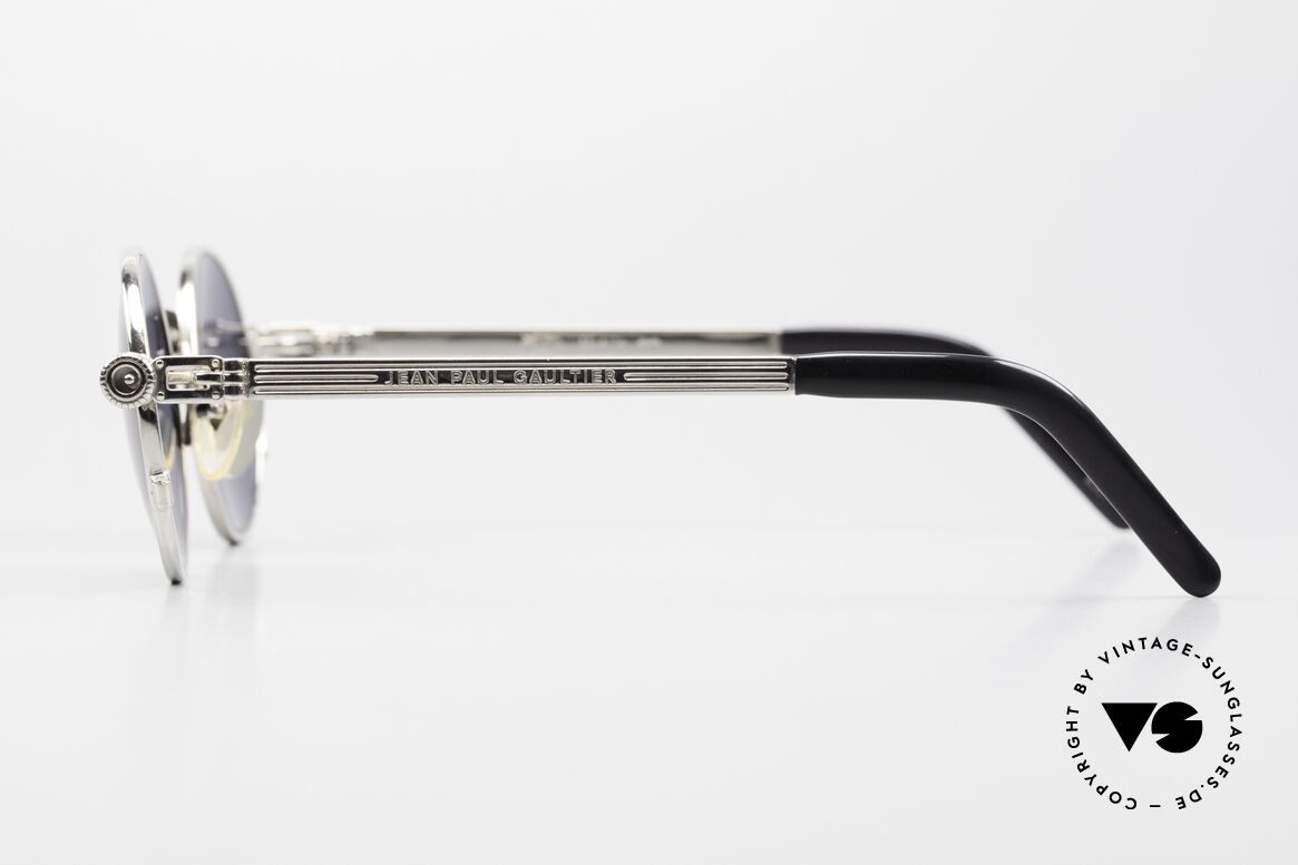 Jean Paul Gaultier 56-4178 Runde Industrial Vintage Brille, ungetragenes Einzelstück inkl. orig. Etui, echt vintage, Passend für Herren
